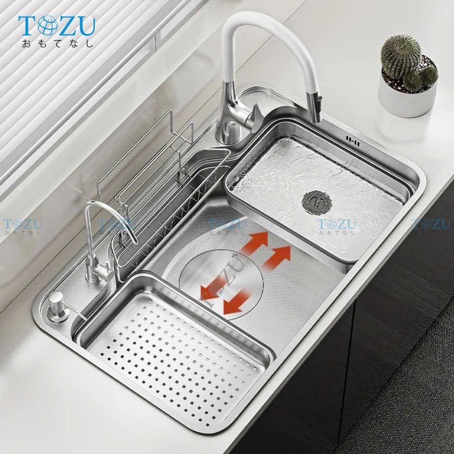 CHẬU RỬA BÁT TOZU CAO CẤP TK8248CSS-3P